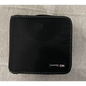 Nintendo 3DS Official Carrying Case - Black Soft Zipper Travel Case